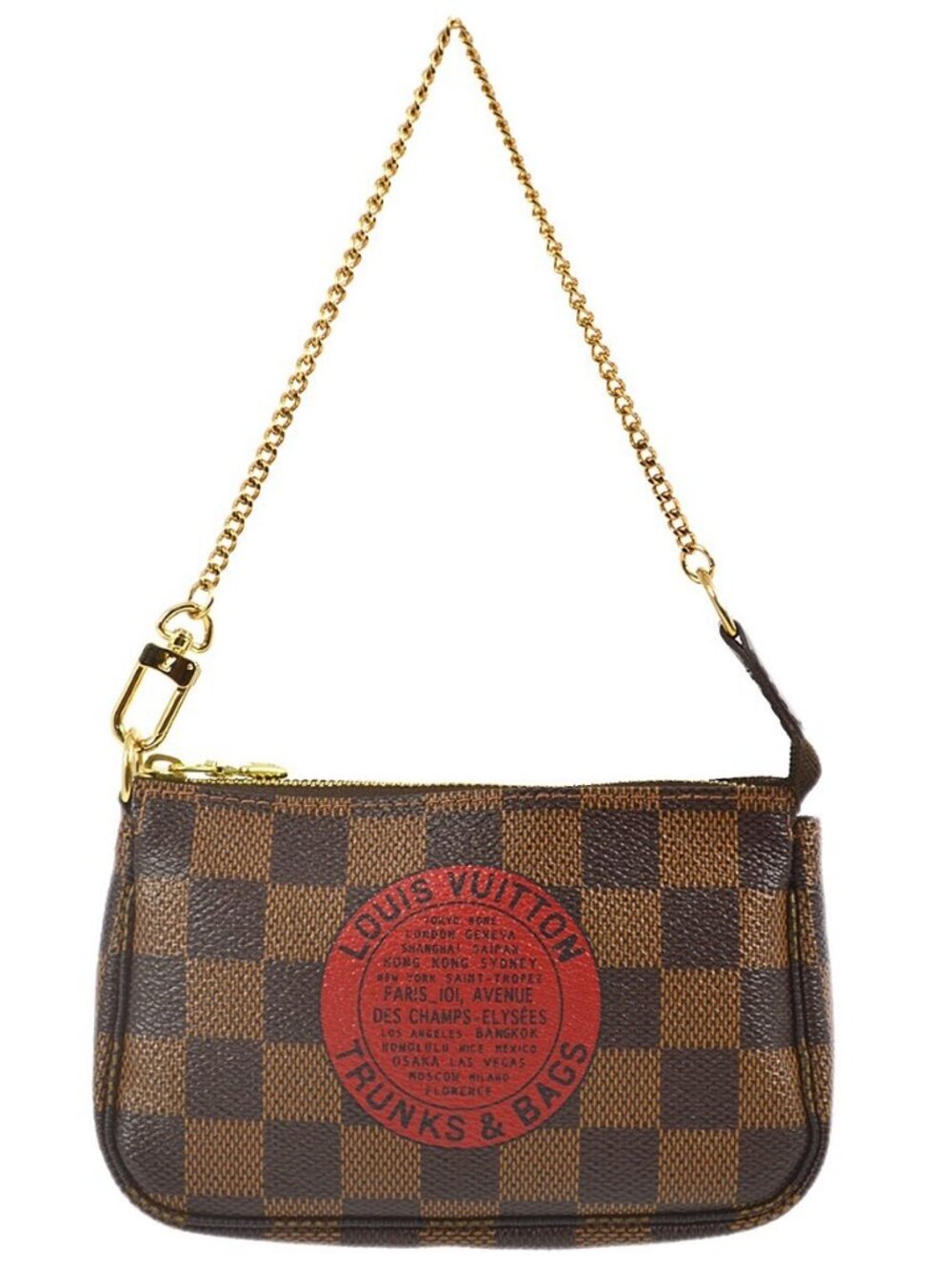 Louis Vuitton Damier T&B Mini Pochette Accessoires Handbag N58011 FL1028 123144